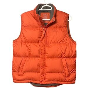 L.L. Bean Vibrant Orange Quilted Vest